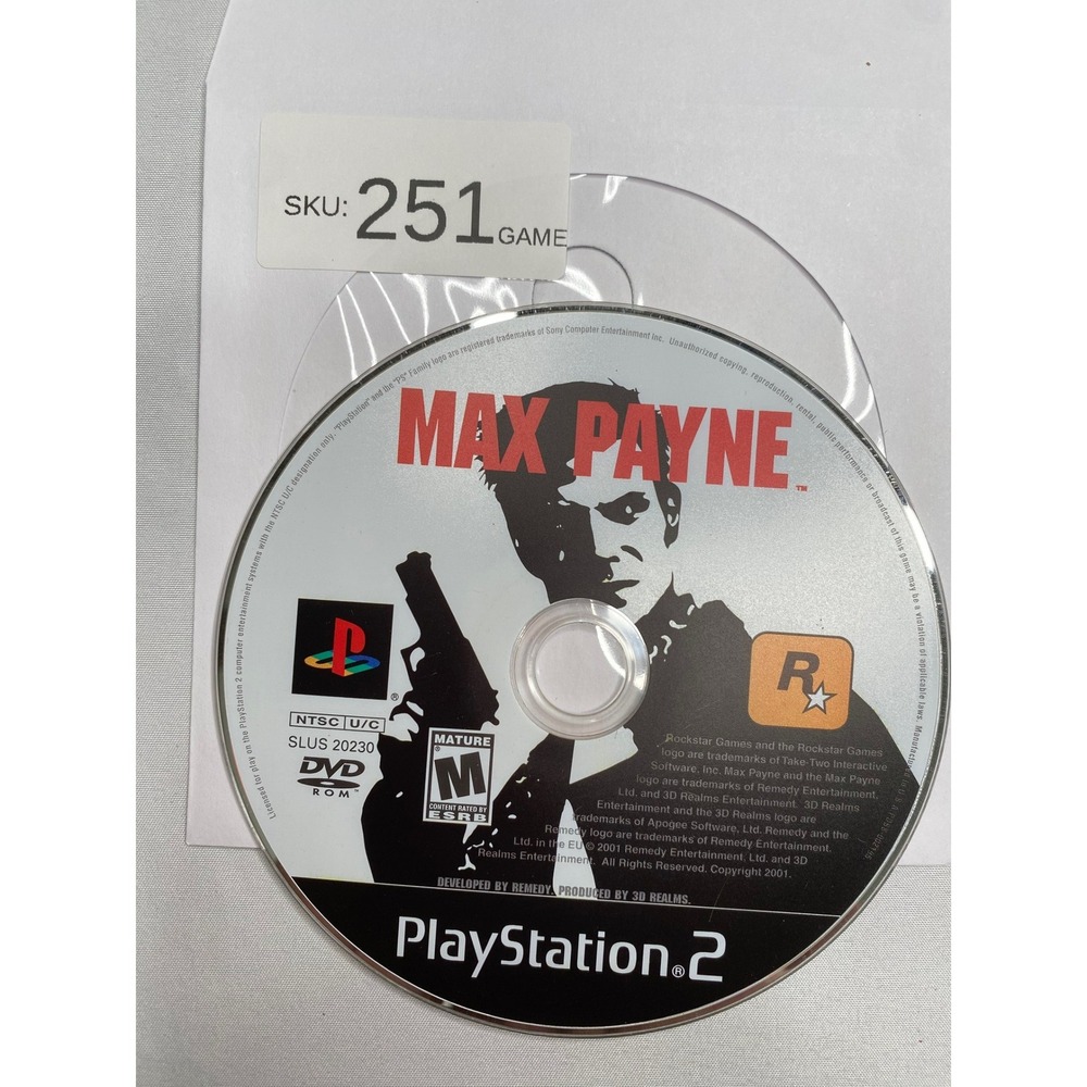 Max Payne Sony PlayStation 2